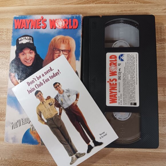 Wayne's World 1992 VHS SNL Mike Myers Dana Carvey Penelope Spheeris VTG 90s Cult - Picture 6 of 8